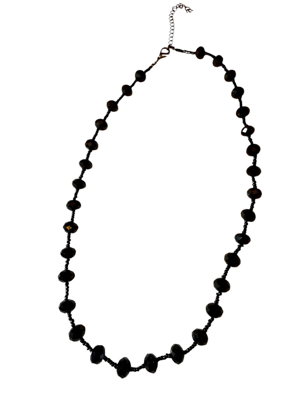 Classic Black Beaded Necklace